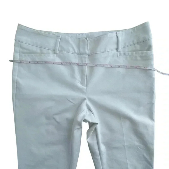 New York and Company Women's Size 6 White 3 quarter Capri Pants business causal - Picture 9 of 11